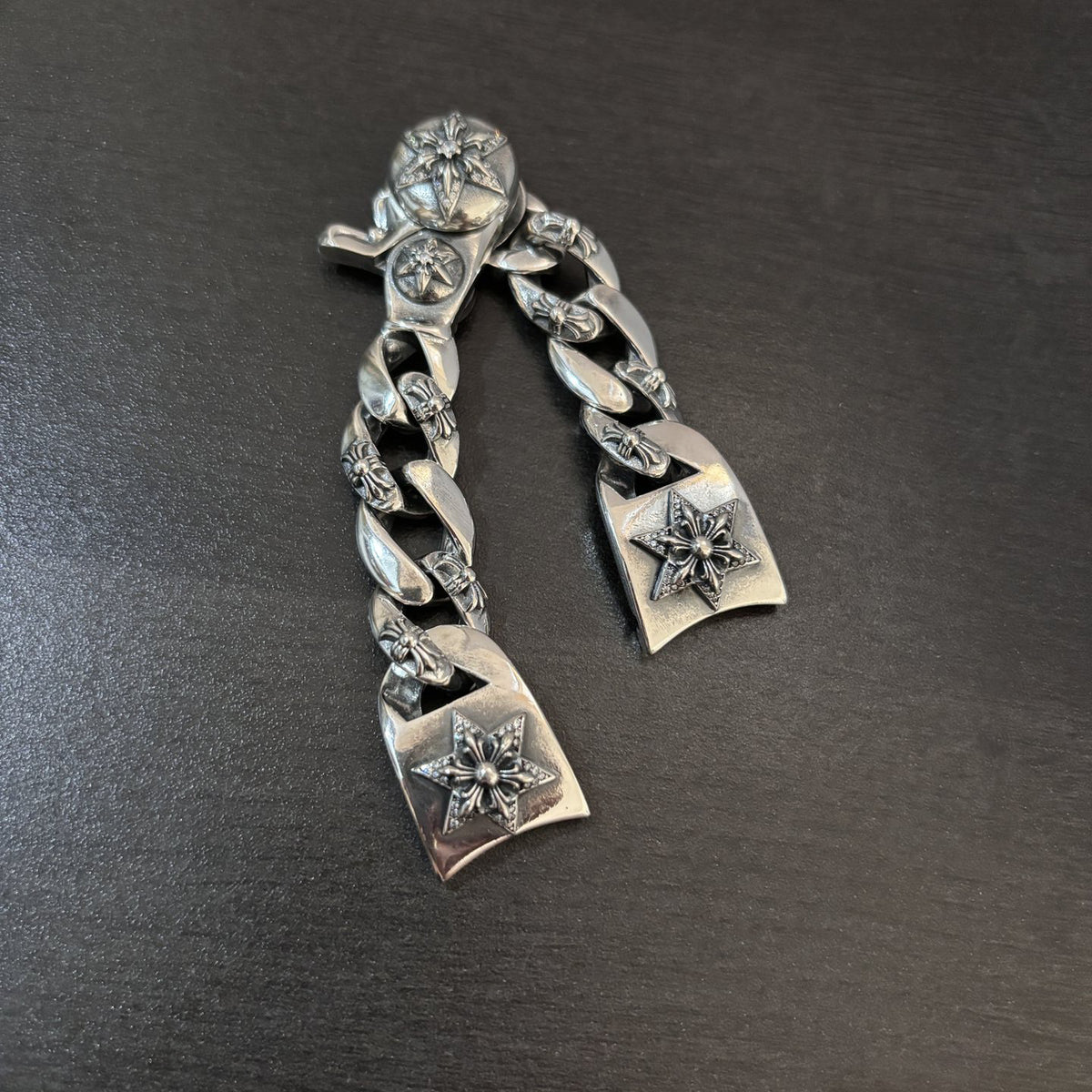 Silver-Plated Rhinestone Watch Band