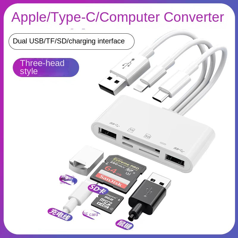 Multi-Card Reader for iPhone & USB-C