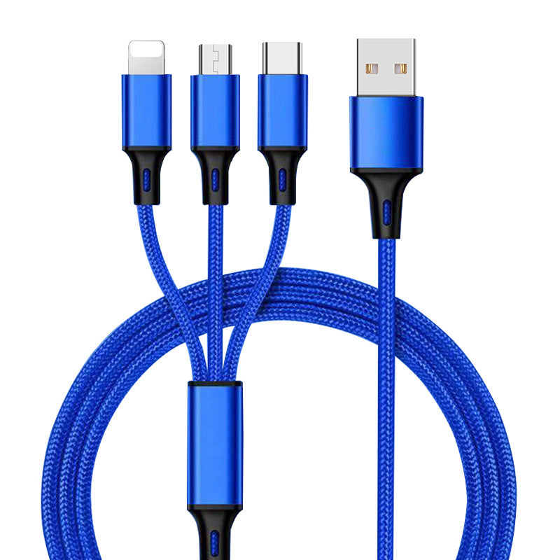 3-in-1 Braided Charging Cable (1.2 m)