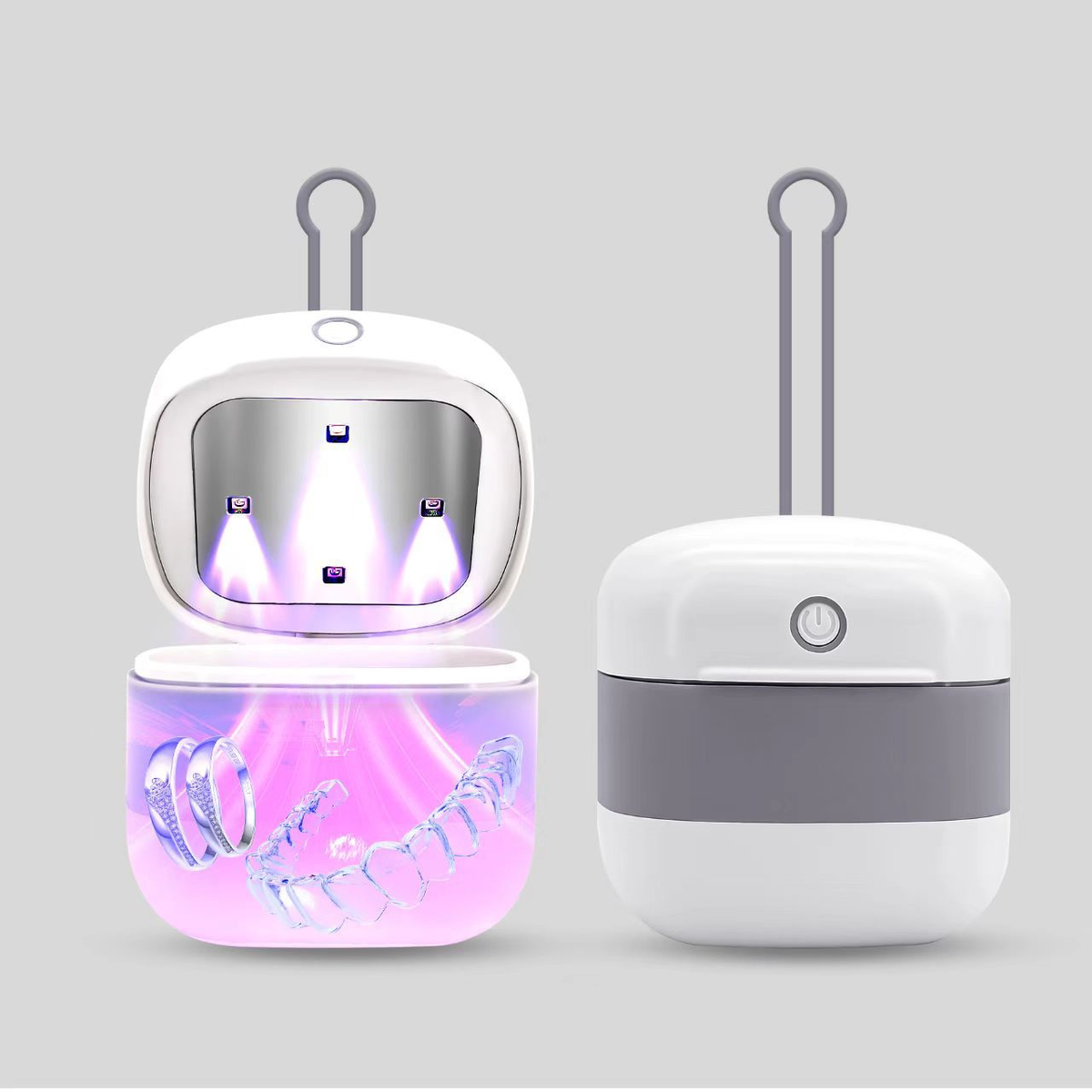 Portable UV Sterilizer Box for Pacifiers & Earbuds