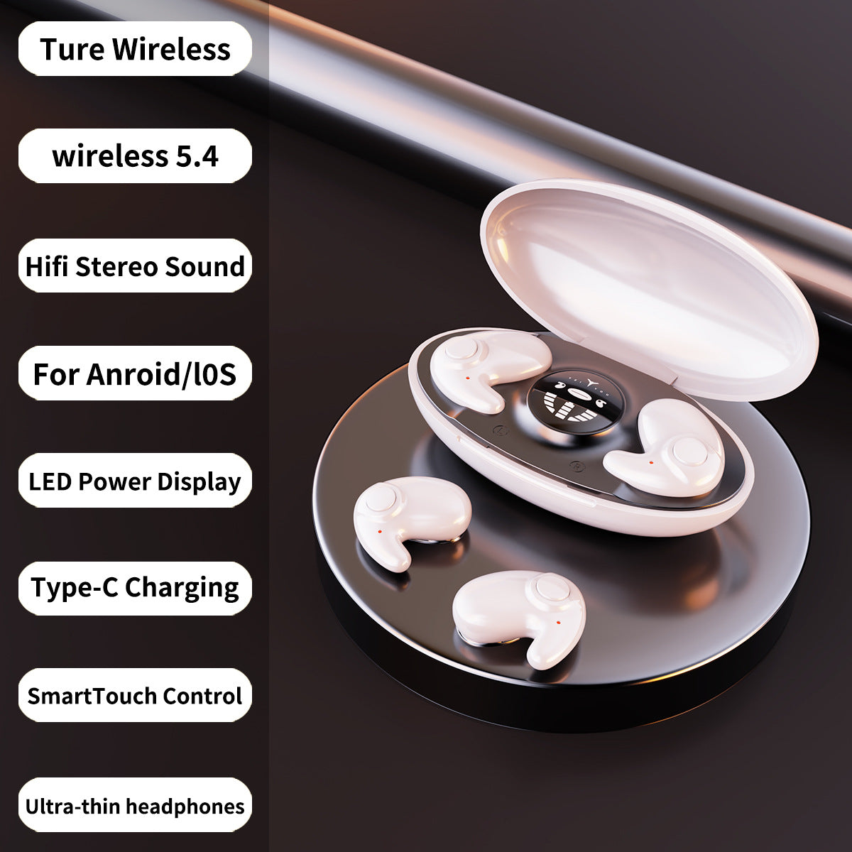 Mini Sleep Earbuds with Noise Cancelling