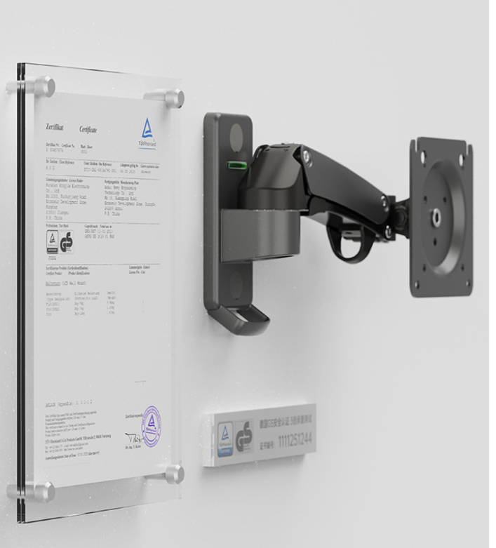 NB F120 Gas-Spring Wall Monitor Mount