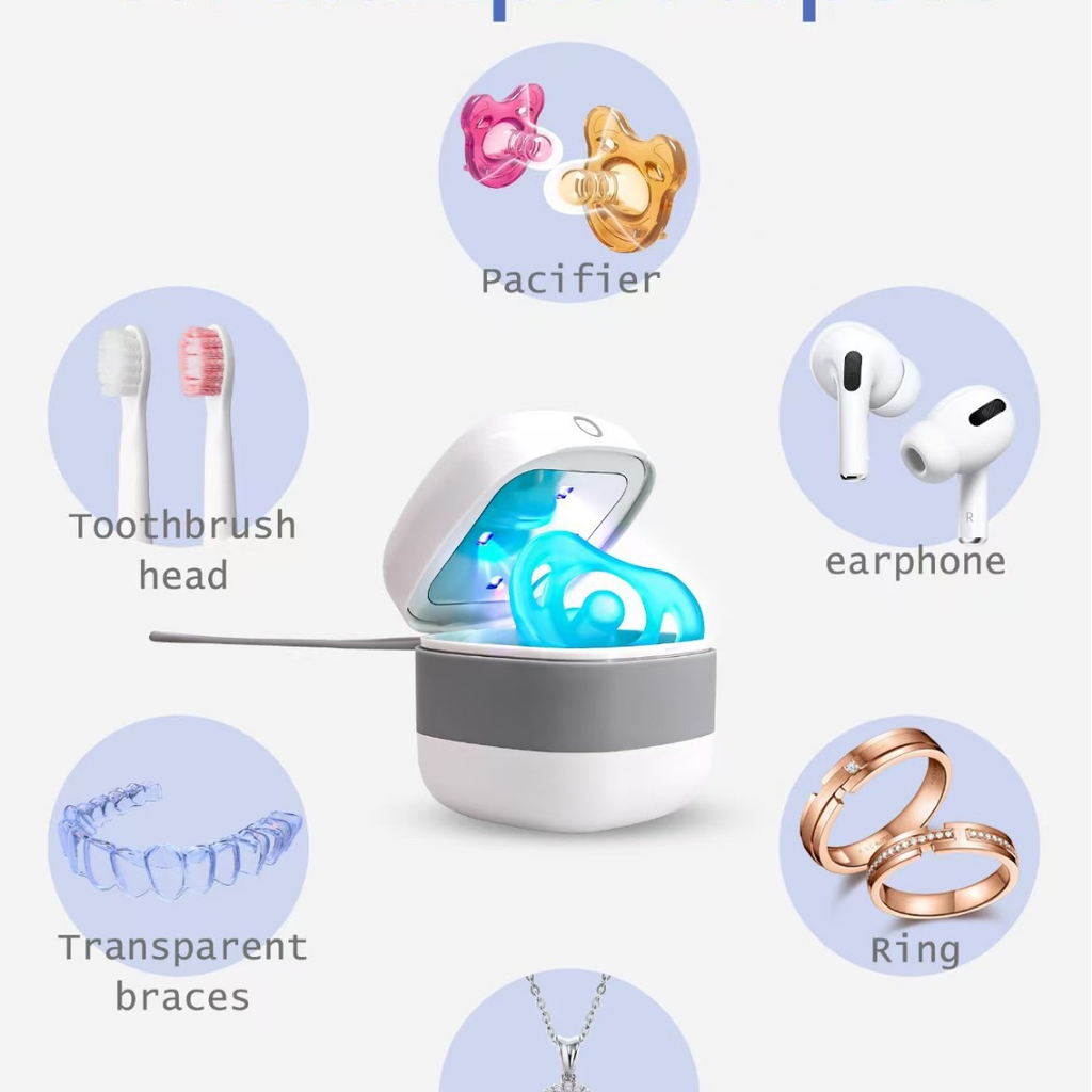 Portable UV Sterilizer Box for Pacifiers & Earbuds