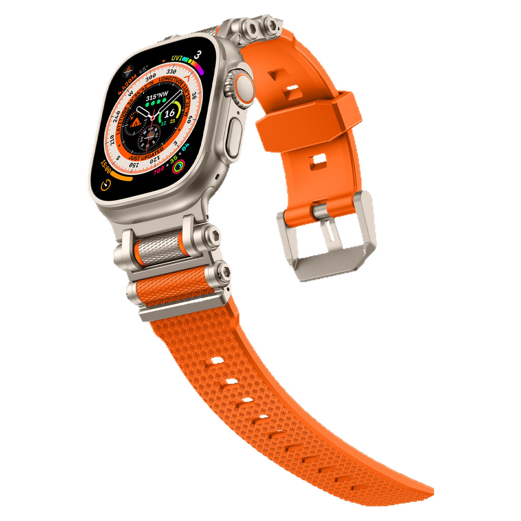 Carbon Fibre Silicone Band for Apple Watch & Samsung