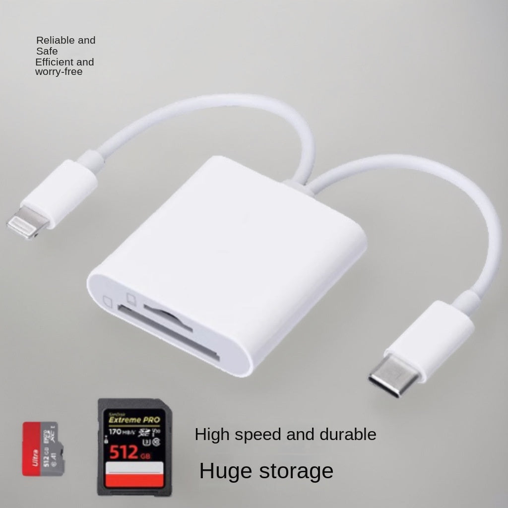 Multi-Card Reader for iPhone & USB-C