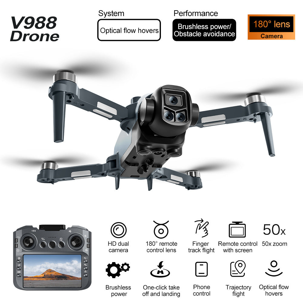 Triple-Camera Drone with Obstacle Avoidance