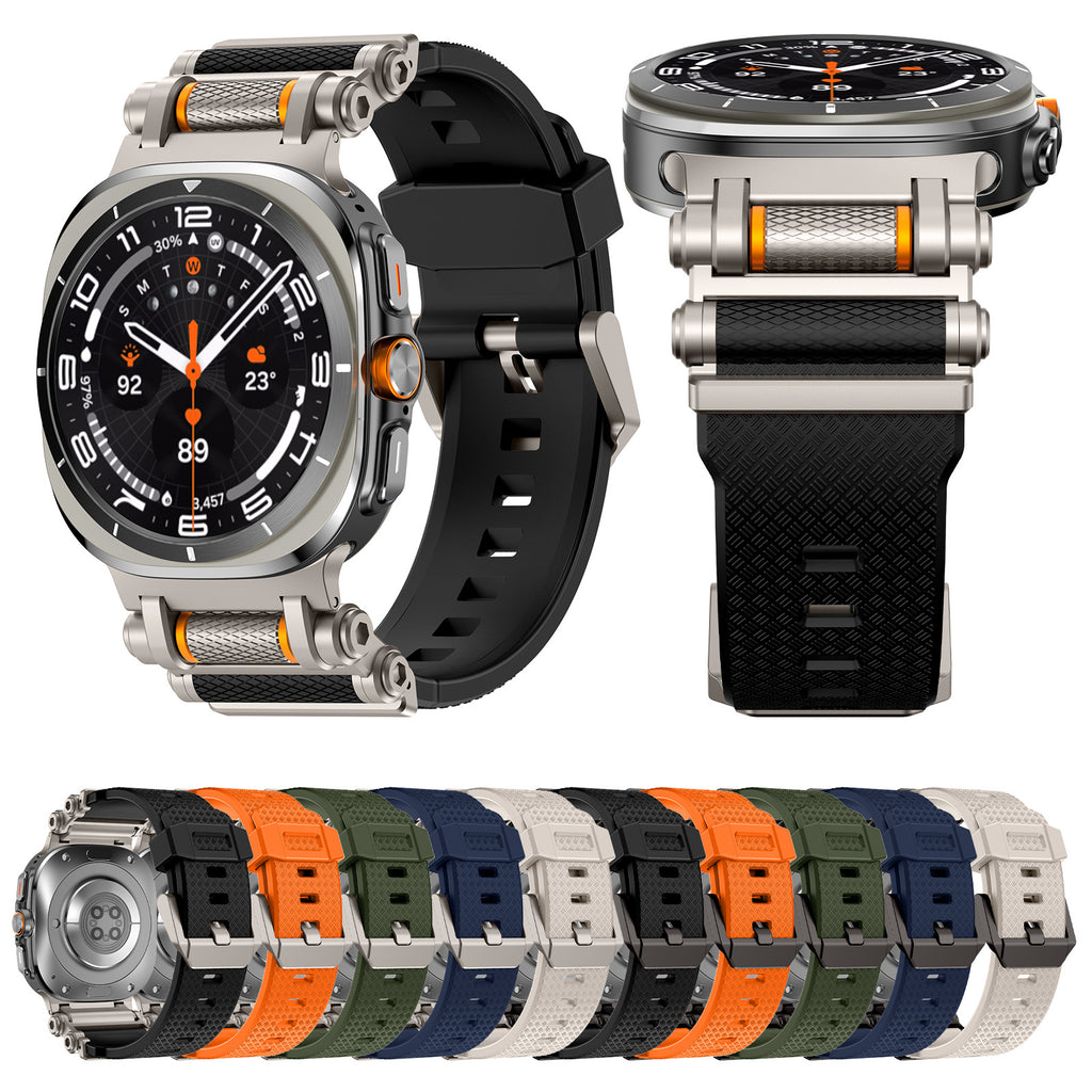Carbon Fibre Silicone Band for Apple Watch & Samsung