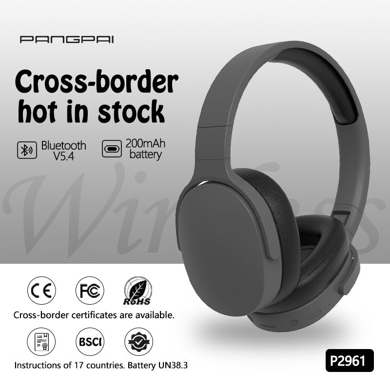 Bluetooth 5.4 Over-Ear Headphones with Deep Bass