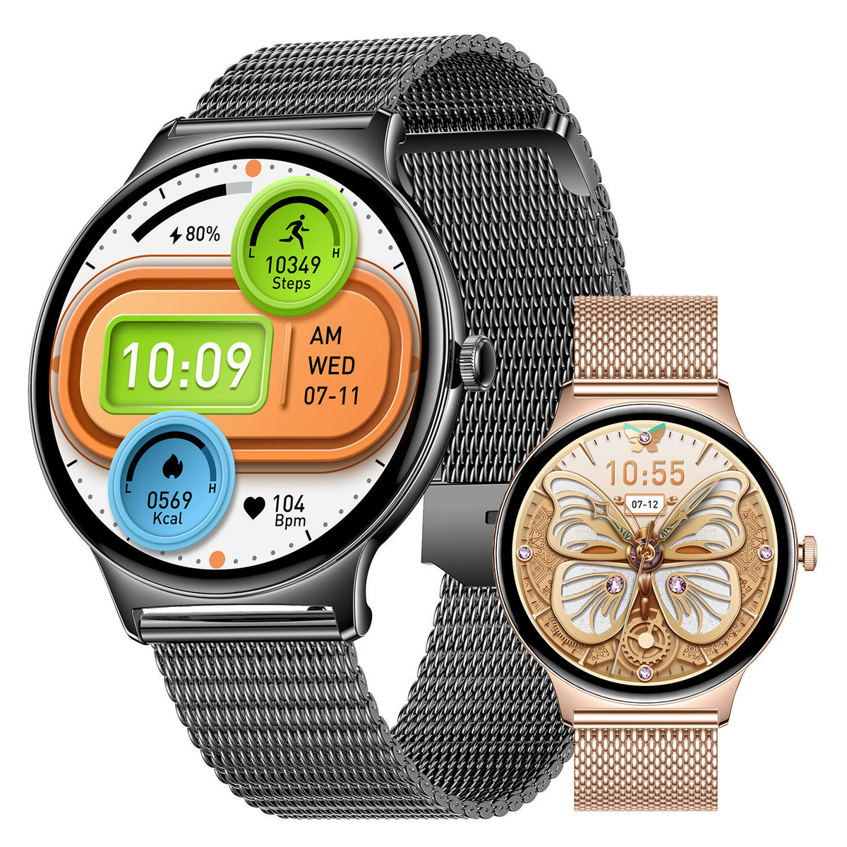 V89 Ultra-Thin AMOLED Smartwatch with Calling