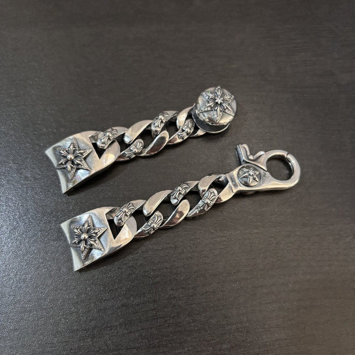 Silver-Plated Rhinestone Watch Band