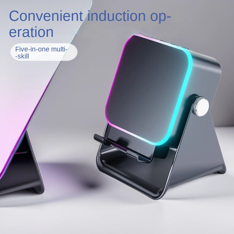 Bluetooth Speaker Phone Stand with Ambient Light